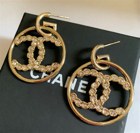 chanel gold earrings singapore|Chanel earrings real gold.